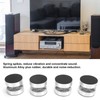 4PCS Spring Speaker Spikes Sound Dampening Feet for HiFi Amplifier/Speaker/Turntable/PlayerSilver
