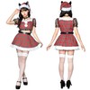 Clear Stone Miminoel Cosplay Christmas Kitty Check Santa Cat Ears