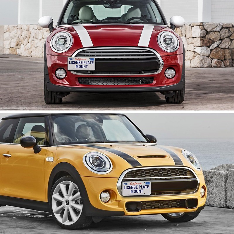 No Drill Front License Plate Bracket Mount Kit Compatible with