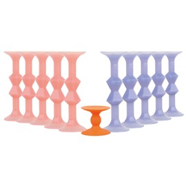 CrosCentury 11Pcs Diamond Styled Valentine's Day Silicone Suction Cup Dart Game Pictionary Game for Family Party (Solid Color)