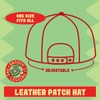 World's Okayest Land Surveyor - Leather Black Patch Engraved Trucker