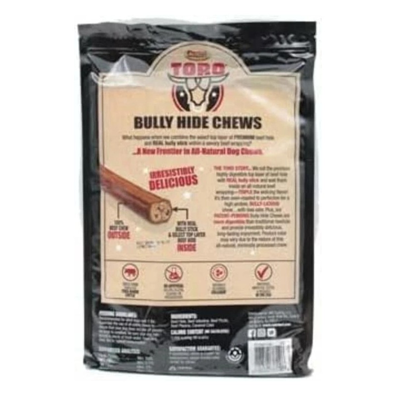 ATVPDKIKX0DER Cadet Toro Bully Hide Sticks All-Natural Dog Chews, 12