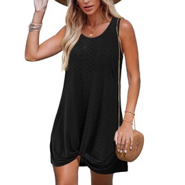 BKRIVE Beach Dresses for Women Swimsuit Cover Up 2025 Vacation Outfits Bathing Suit Essentials Black L