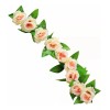 Hogareno Ec 5 Piezas Guia Enredadera Con Rosas Artificiales Decoración