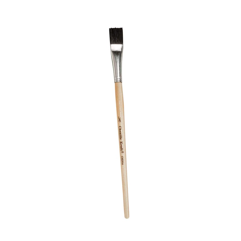 Creativity Street Easel Brushes, Short Handle, 0.5", 8.5" Long, 6