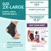BraceAbility Elastic Ankle Support Brace - Lightweight Slip on Foot