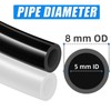 ERGAOBOY Black 10M Polyurethane PU Air Hose Pipe Kit, 8mm