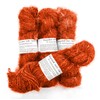 (Orange) - 100g Recycled Sari Silk Yarn Hand-spun Orange Soft