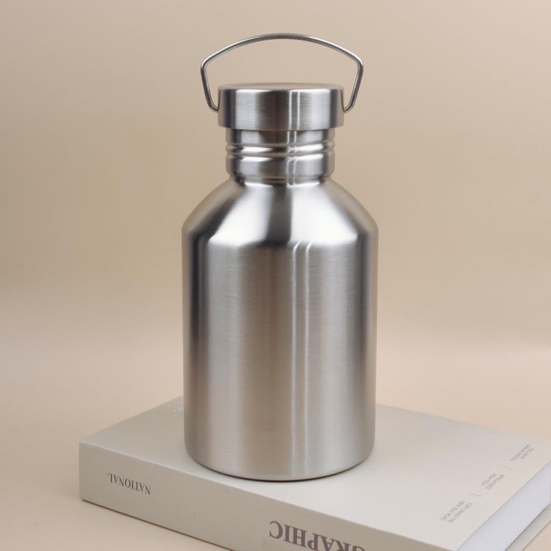 68OZ Stainless Steel Water Bottle with Handle Big Water Bottle