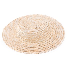 Lawliet Mini Top Straw Hats Craft Making Fascinator Millinery Supplies Summer Hats (Natural)
