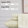 SIGF Queen Sheets Set, 4 Pieces Microfiber Bed Sheets Set
