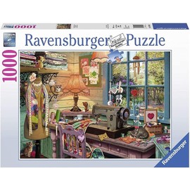 Ravensburger The Sewing Shed - 1000 Piece Jigsaw Puzzle | Unique Pieces with Softclick Technology | Ideal for Adults and Kids | FSC Certified | Perfect for Gift Giving