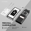 LIGHTDESIRE Handheld Fan with Crystal Stones, Mini Personal Rechargeable 3