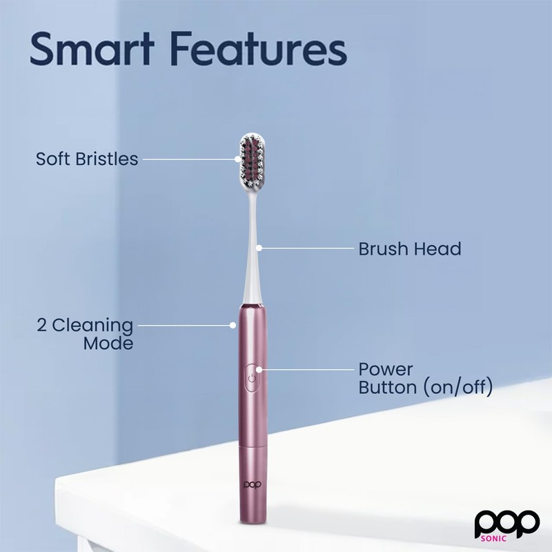 Go Plus Sonic Toothbrushes for Adults w/Electric Toothbrush Case -
