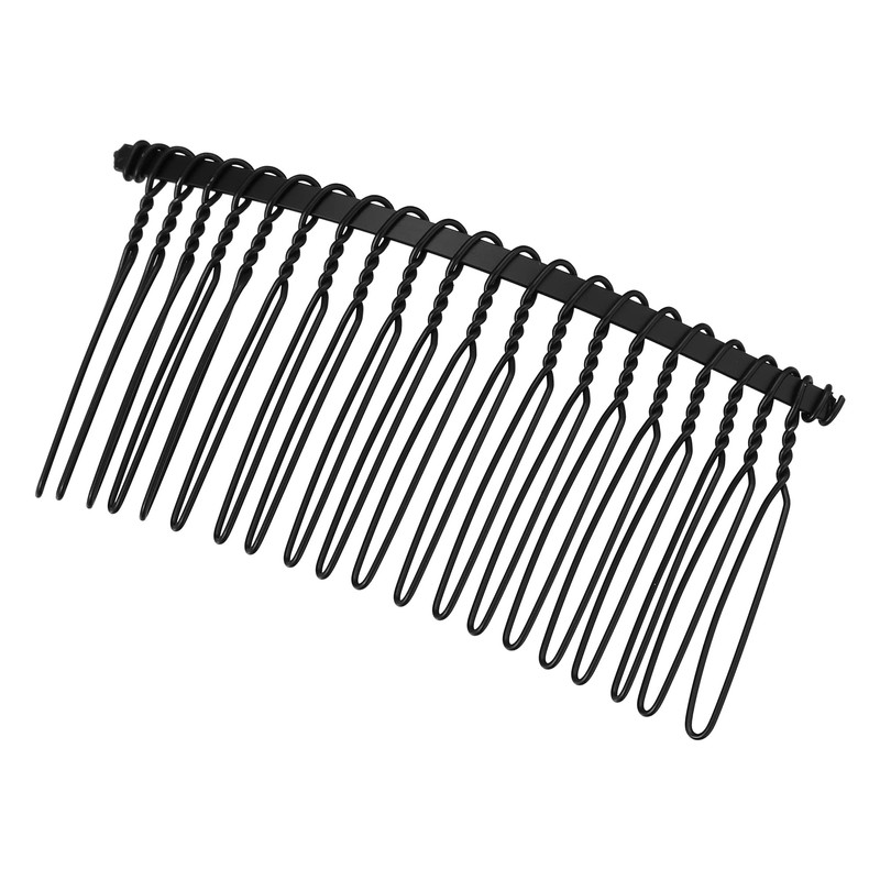 VOCOSTE Anti-Slip Hairside Comb Axserie Metal Black Hair Side Comb