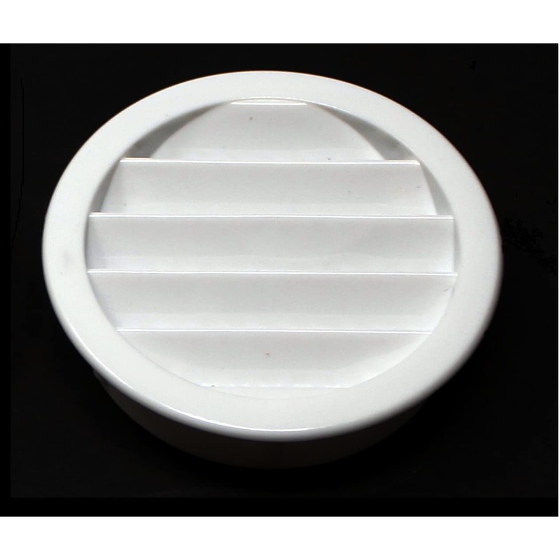 2.5" Round Plastic Louver Soffit Air Vent Reptile Screen Grille