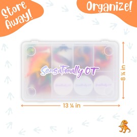 Sensationally OT Mermaid Sensory Dough Kit (3 Jars) Non-Toxic Dough with Cutters, Stampers, Coins, Pearls, Seahorses, Starfish, Treasure Box - Perfect Creative Play and Gift for Kids & Toddlers