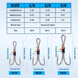 15stk Teiliges Hakenset für Lebende Garnelen, Doppel-Angelhaken aus Kohlenstoffstahl Garnelenhaken Süßwasser- und Salzwassergarnelen Köder für Barsche Karpfen und Welse