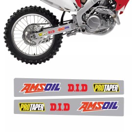 Honda SWING ARM GRAPHICS HONDA  CRF250 CRF450 2002-2008 AMSOIL- D.I.D- PROTAPER  DECAL - HON-240-1-GRAY