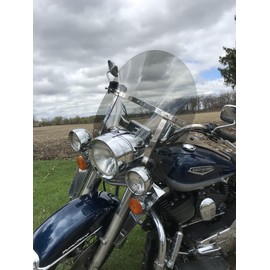 Harley Davidson Road King LIGHT tint windshield MID height 16.5" made of superior quality 7135 makrolan polycarbonate