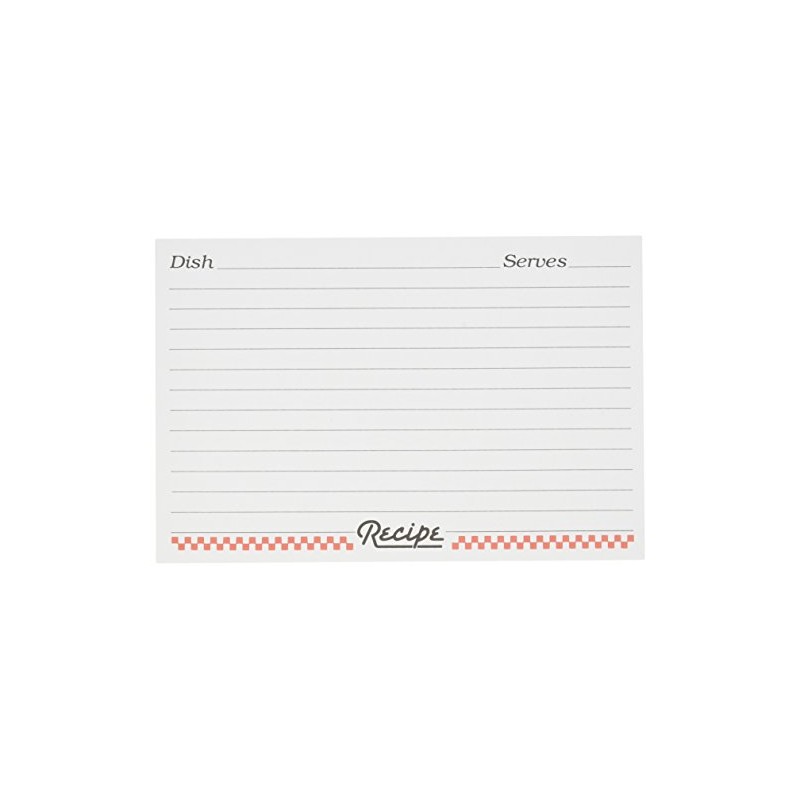 Weatherbee Recipe Cards, 4-Inches x 6-Inches, Set of 24