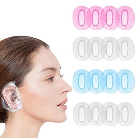 300PCS Ear Covers for Shower, Waterproof Ear Covers, Ear Protectors for Shower, Ear Caps for Shower, Waterproof Ear Covers for Hair Dye, Shower, Bathing, Salon