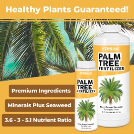 TPS NUTRIENTS Palm Tree Fertilizer for All Palms and Ferns, Liquid Plant Food, 1 Gallon (128 oz)