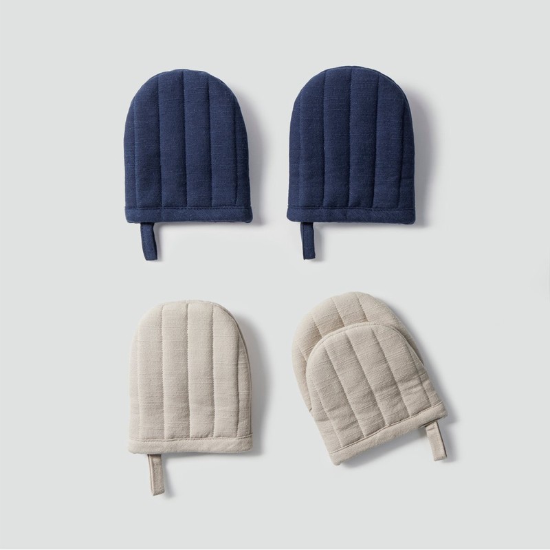 JAJU [JAJU] Mini Oven Mitts 2 Pcs_Beige