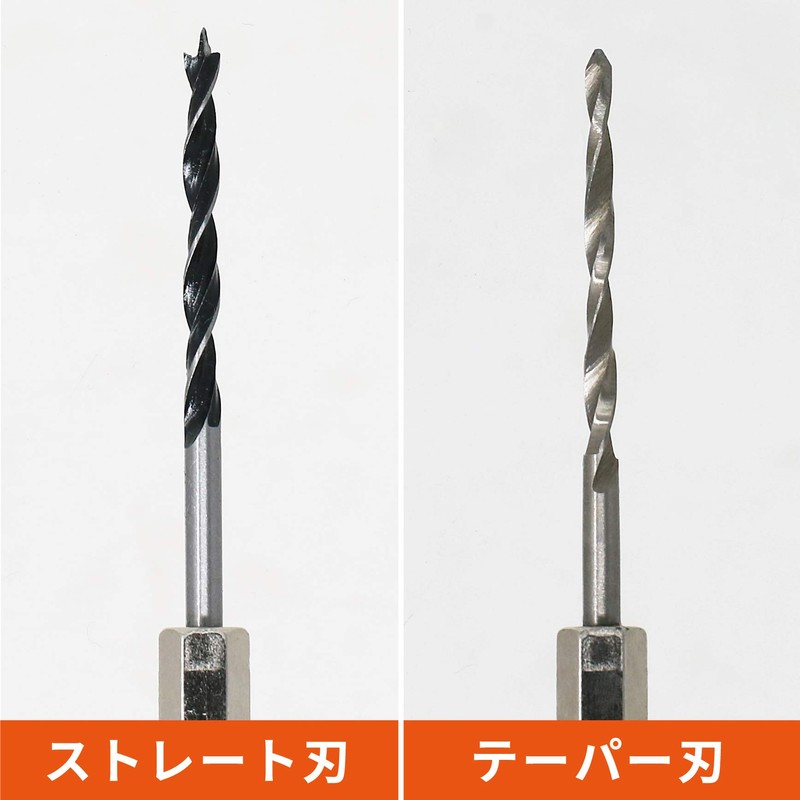 KAKURI 2-Way Retractable Drill Driller, Straight Blade, Tapered Blade, Replaceable
