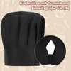 Livdouyu Chef's Hat and Apron Set, Adjustable High Cooking Apron,