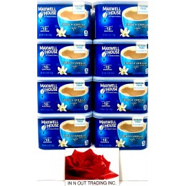 Maxwell House International French Vanilla Cafe Sugar Free 4.3 oz ( Pack of 8 )