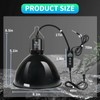 REPTI HOME Reptile Light Fixture with Dimming Thermostat, 8.5 Inch