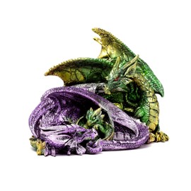 Puckator Enchanted Nightmare Dragon Family - Cute Room Decor - Aesthetic Feng Shui Meditation Accessories - Garden Ornaments - Shelf Desk Decorations - Mindfulness Home Gifts - Statues