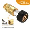 Twinkle Star Pressure Washer Adapter Set Quick Connect Kit, M22