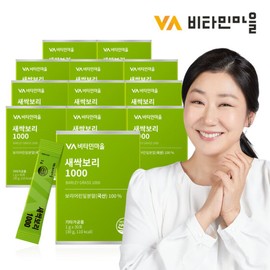 Vitamin Village 비타민마을 새싹보리 1000 분말 스틱 12박스 (총12개월분) Vitamin Village Sprout Barley 1000 Powder Sticks 12 Boxes (Total 12 Months Supply)