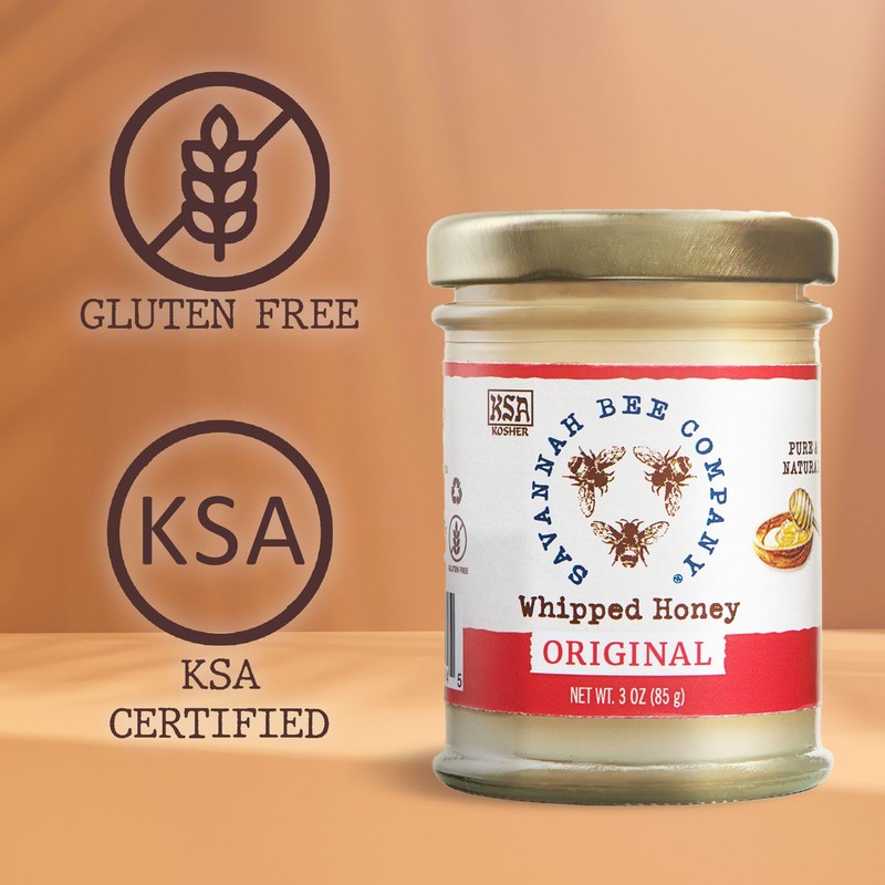 Savannah Bee Company Whipped Honey - All Natural Spreadable Honey