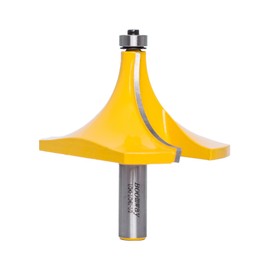 Boomway Roundover Router Bit, 1-1/2'' Radius 1/2'' Shank, Round Over Edge Forming, Bead Rounding Edging Bit