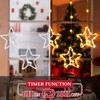 Quntis Fairy Lights Light Curtain Christmas Lights for Windows