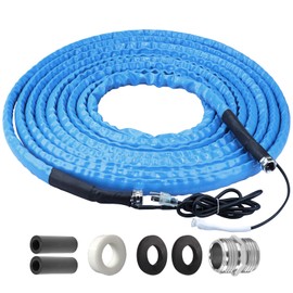RVGUARD Heated Water Hose 75FT for RV, -20 ℉ Freeze Protection Heated Drinking Water Hose with Energy-Saving Thermostat, Lead and BPA Free for RV/Home/Garden