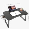 Fayquaze Lap Laptop Desk, Portable Foldable Laptop Bed Table with