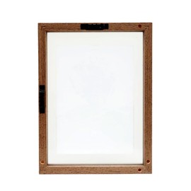 Fuji Color 408472 Flowy Frame, L, BR, Large Brown x Transparent, Floating Feel, Dried Flowers, Trading Card Ticket