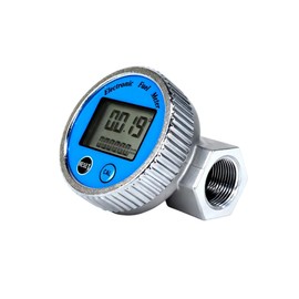 Digital Water Flow Meter,1 inch Waterproof Thread Water Meter for Water Measuring Unit QTS, PTS, L, GAL, m3