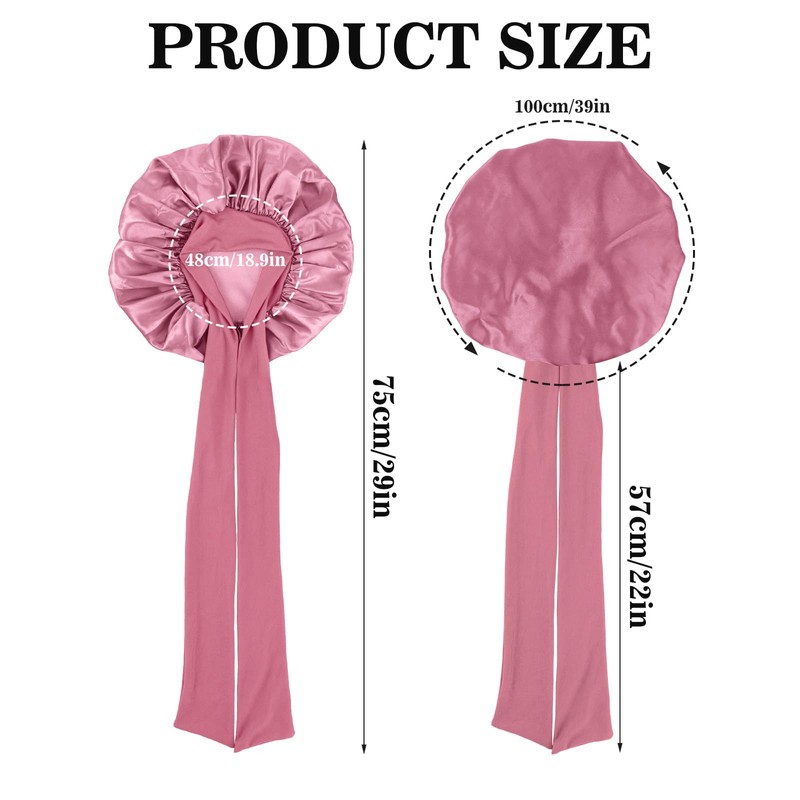 Abeillo Silk Sleep Bonnets for Women, 1PC Adjustable Satin Night