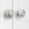 HOMOTEK 20 Pack Cabinet Knobs Drawer Pulls Zinc Stepped Round