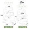 Seven Sparta 3 Tier Fruit Bowl for Kitchen Counter (PLUS