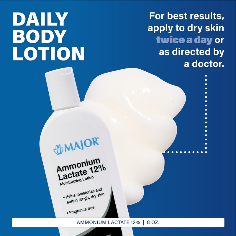 Major Ammonium Lactate 12% Moisturizing Lotion - Lactic Acid Lotion
