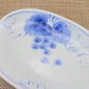Pottery Dish, Arita Ware, Hasamiyaki, Grape Oval Plate (Small), Fish,