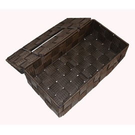 Chidori Sangyo PP Basket Tissue Case 58-75DBR Brown W10.2 x D5.1 x H3.0 inches (W26 x D13 x H7.5 cm)