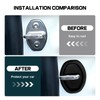 4Pcs Door Latch Lock Cover, Anti-Rust Silicone Car Door Lock
