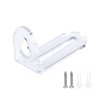 FarBoat 10pcs Adjustable Acrylic Corner Braces Clear Plastic Wall Mount